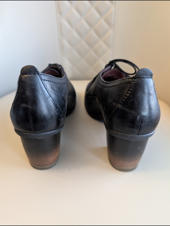 Dansko Pennie Women\'s Sz 7.5/38  Black Leather Lace-Up Dress Shoes main image 4